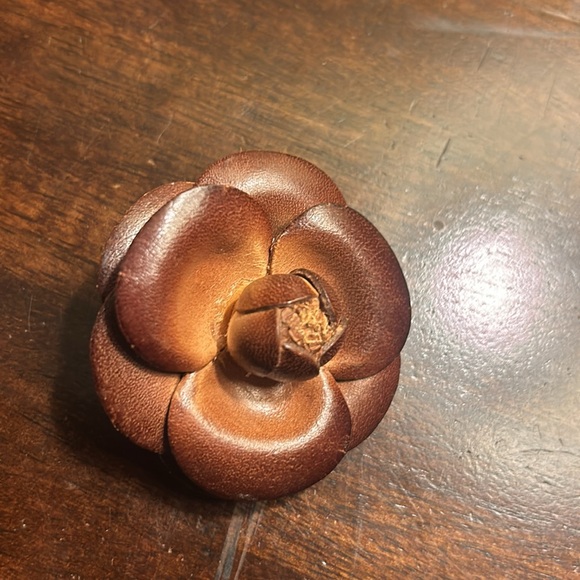 Interchangeable Leather look Choker broach necklace - Picture 9 of 10